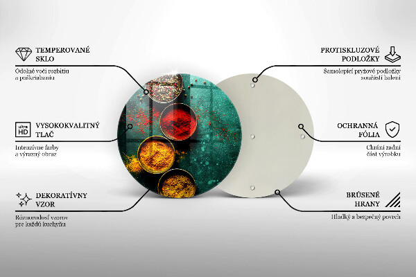Deska kuchenna szklana Orientalne przyprawy