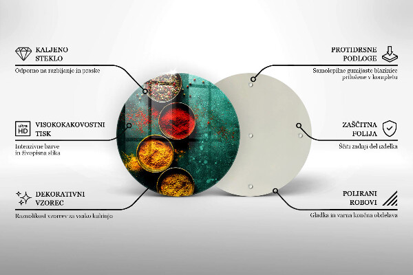 Deska kuchenna szklana Orientalne przyprawy
