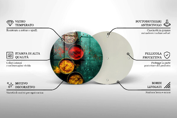 Deska kuchenna szklana Orientalne przyprawy