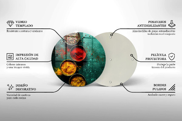 Deska kuchenna szklana Orientalne przyprawy