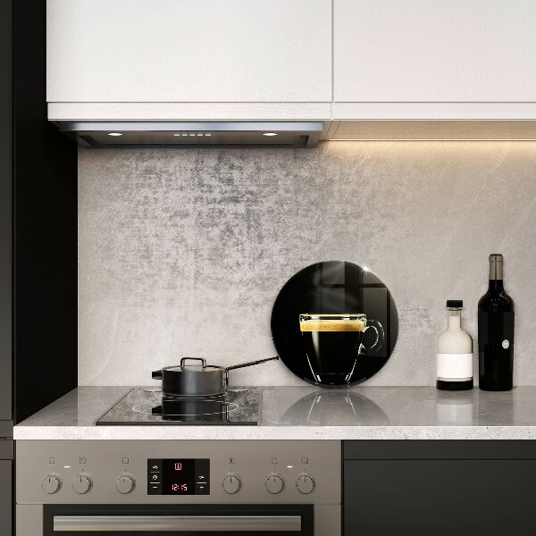 Deska kuchenna szklana Szklanka czarnej kawy