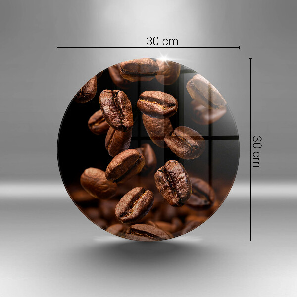 Deska kuchenna szklana Brązowe ziarna kawy