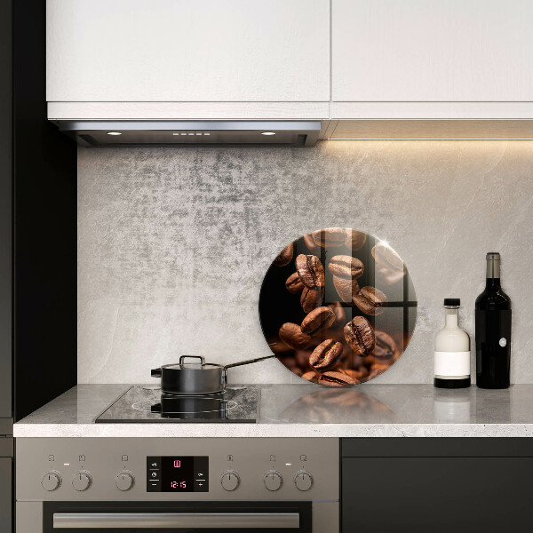 Deska kuchenna szklana Brązowe ziarna kawy