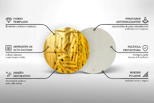 Deska kuchenna szklana Makaron