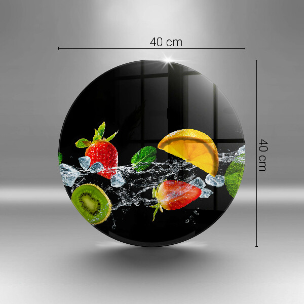 Deska kuchenna szklana Owoce w wodzie