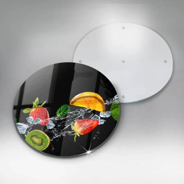 Deska kuchenna szklana Owoce w wodzie