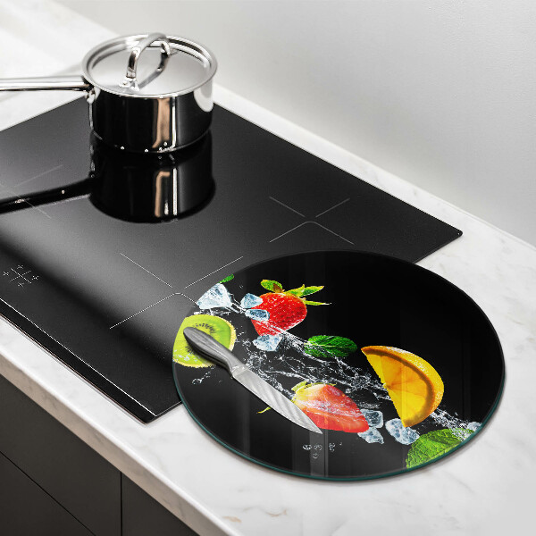 Deska kuchenna szklana Owoce w wodzie