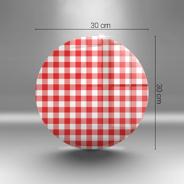 Deska kuchenna Czerwono biała krata