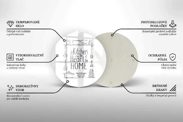Deska kuchenna Napis, sentencja