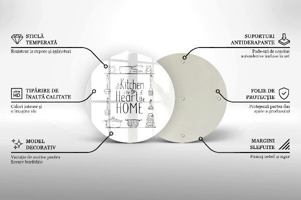 Deska kuchenna Napis, sentencja