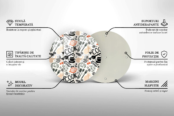 Deska kuchenna Rysunkowy motyw kuchenny