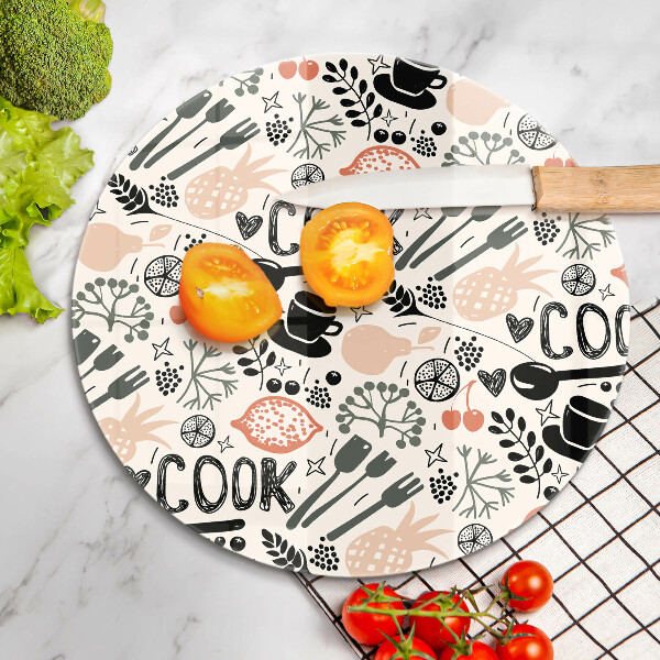Deska kuchenna Rysunkowy motyw kuchenny