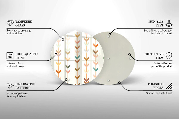 Deska kuchenna Elementy geometryczne