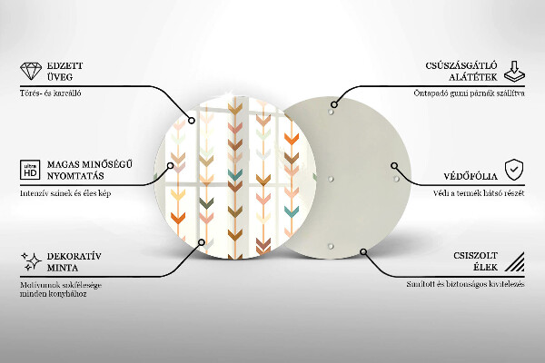 Deska kuchenna Elementy geometryczne