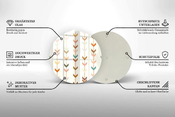 Deska kuchenna Elementy geometryczne