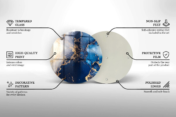 Deska kuchenna Eleganckie tło i złoto
