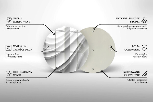 Deska kuchenna Linie geometryczne