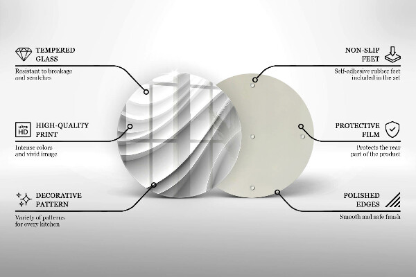 Deska kuchenna Linie geometryczne