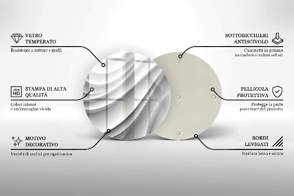 Deska kuchenna Linie geometryczne