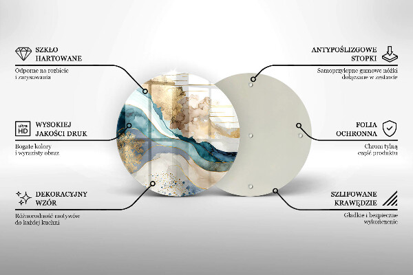 Deska kuchenna Kolorowy marmur