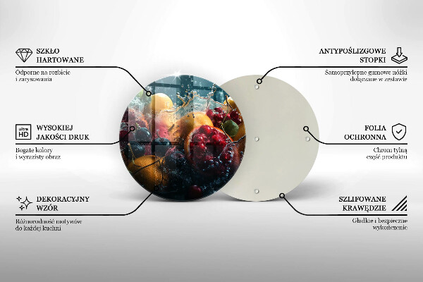 Deska kuchenna Owoce w wodzie