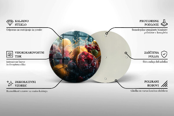 Deska kuchenna Owoce w wodzie