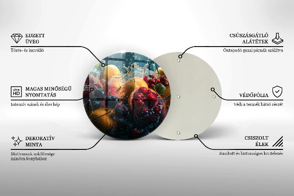 Deska kuchenna Owoce w wodzie