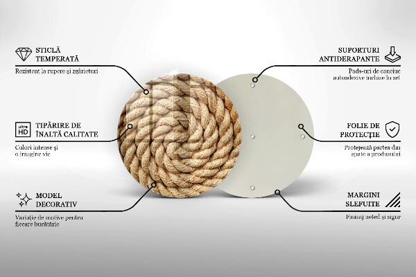 Deska kuchenna Gruba lina sznur