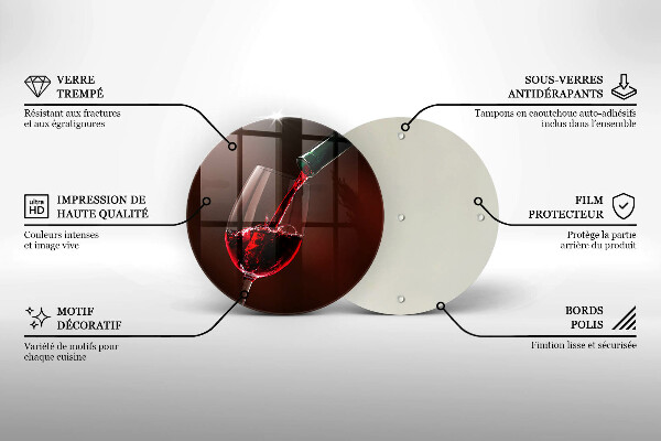 Deska kuchenna Kieliszek wina