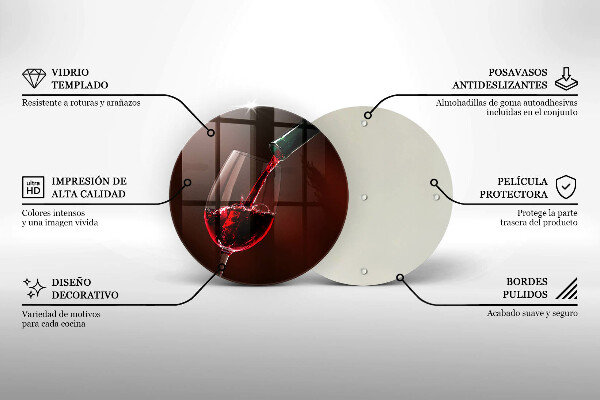 Deska kuchenna Kieliszek wina