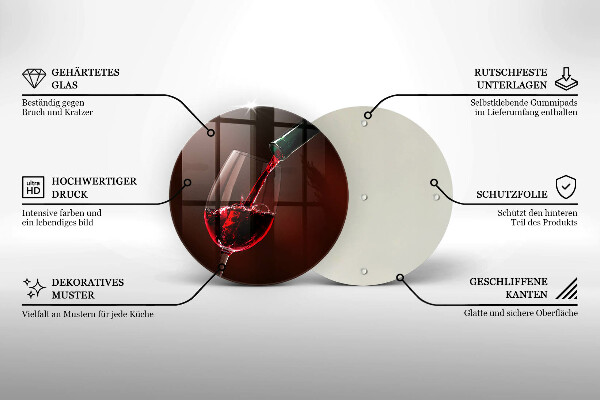 Deska kuchenna Kieliszek wina