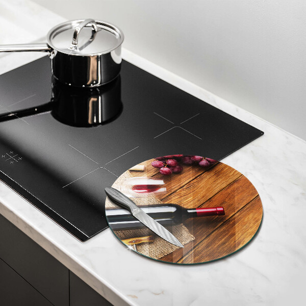 Deska kuchenna Butelka czerwonego wina