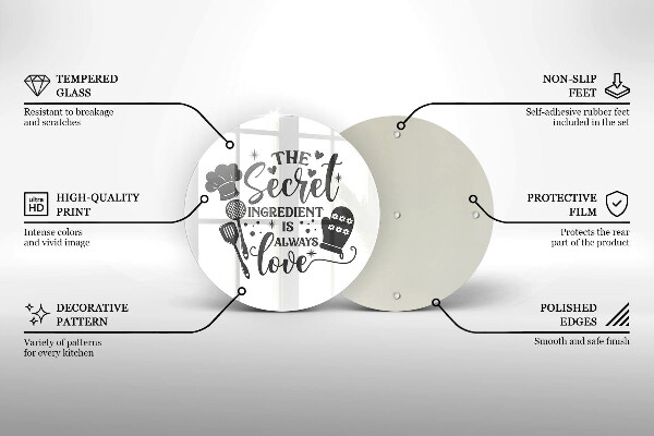 Deska kuchenna Napis, sentencja