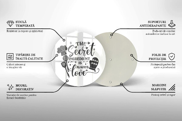 Deska kuchenna Napis, sentencja