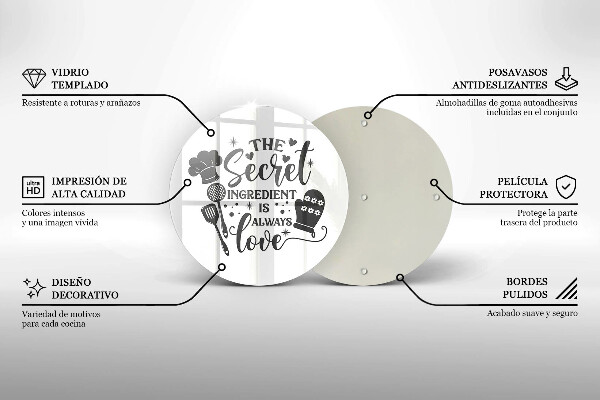 Deska kuchenna Napis, sentencja