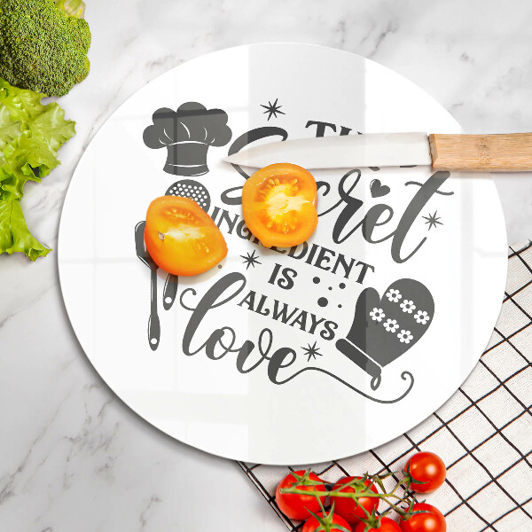 Deska kuchenna Napis, sentencja