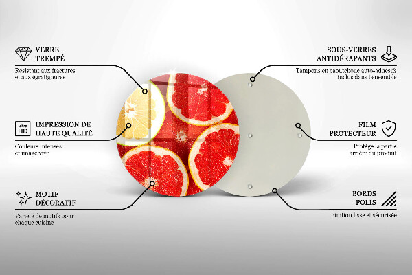 Deska kuchenna Plastry grejpfruta