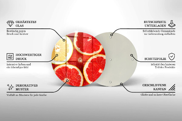 Deska kuchenna Plastry grejpfruta