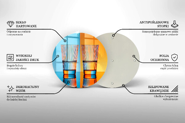 Deska kuchenna Dwie szklanki wody
