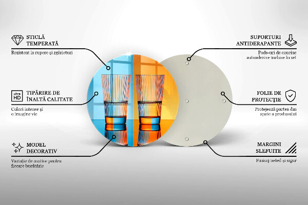 Deska kuchenna Dwie szklanki wody