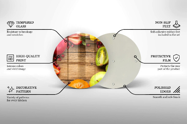 Deska kuchenna Świeże owoce