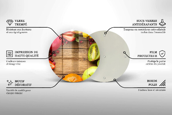 Deska kuchenna Świeże owoce