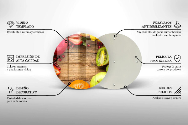 Deska kuchenna Świeże owoce