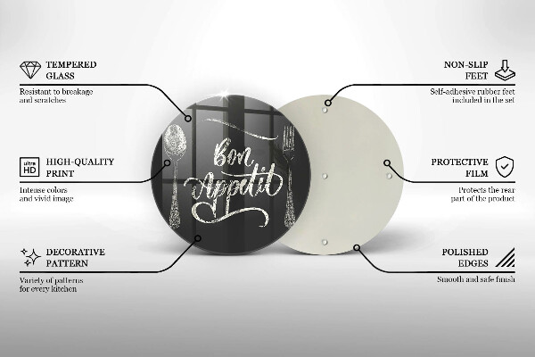Deska kuchenna Napis Bon Appetit
