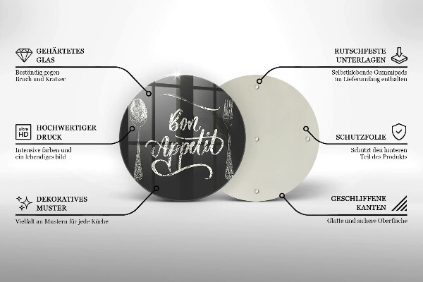 Deska kuchenna Napis Bon Appetit