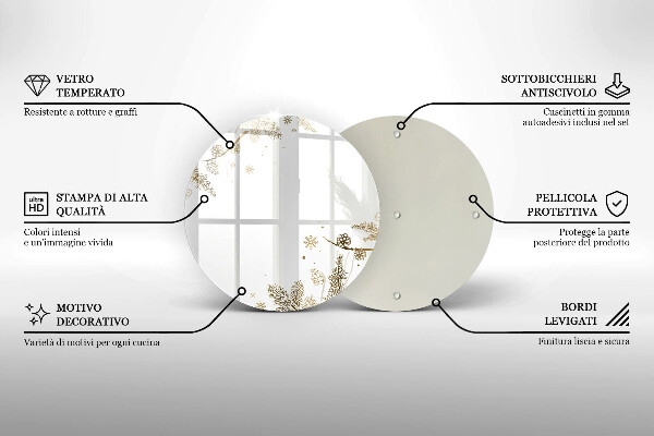 Deska kuchenna Zimowe dekoracje