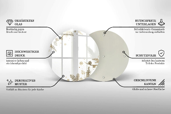 Deska kuchenna Zimowe dekoracje