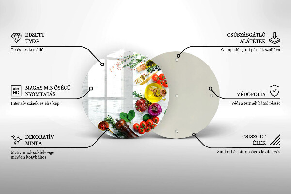 Deska kuchenna Warzywa i przyprawy