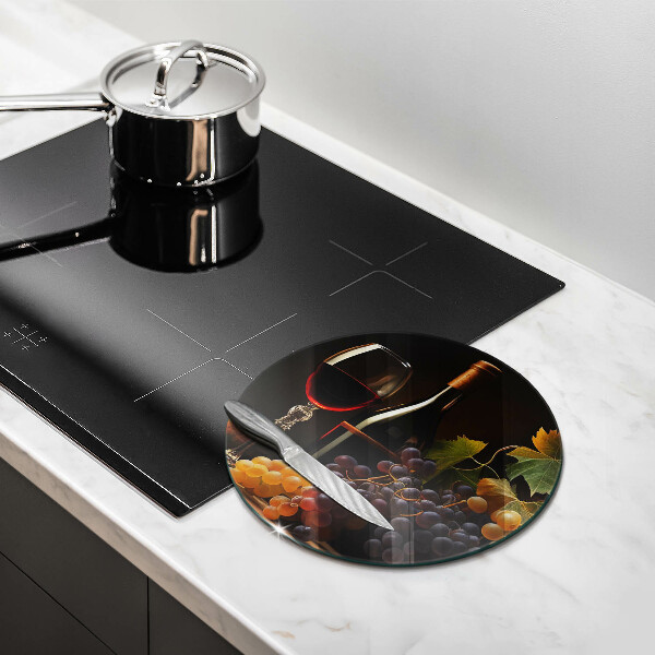 Deska kuchenna Kieliszek wina i winogrona