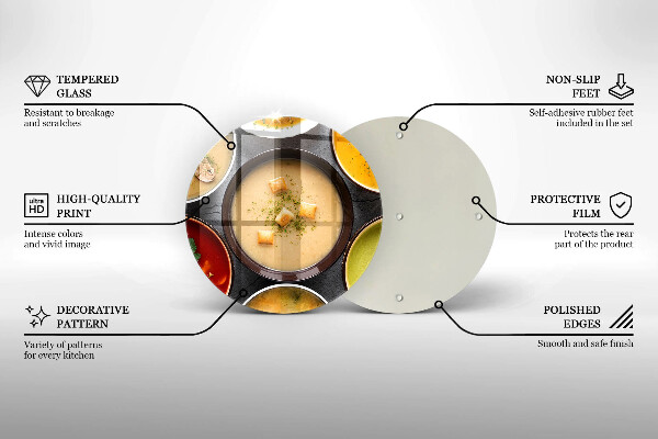 Deska kuchenna Kolorowe zupy